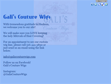 Tablet Screenshot of galiscouturewigs.com